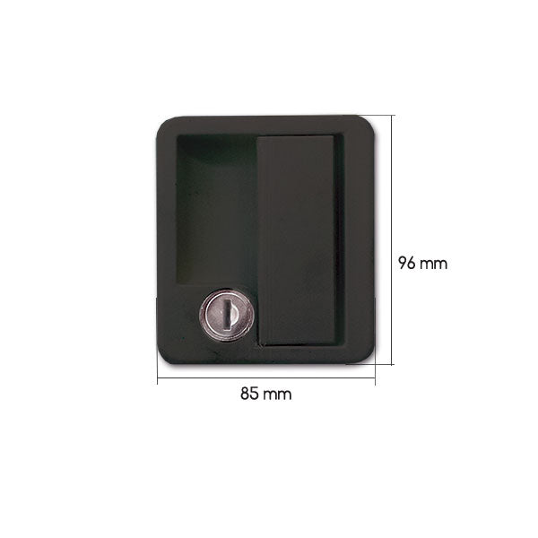 Serratura 1070 completa • nera • blister