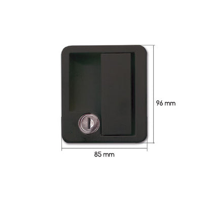 Serratura 1070 completa • nera • blister