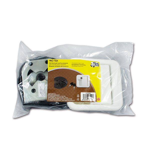 Serratura 1090 completa • bianca • sacchetto