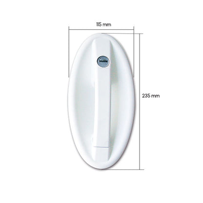 Serratura 1095 ovale completa • sacchetto