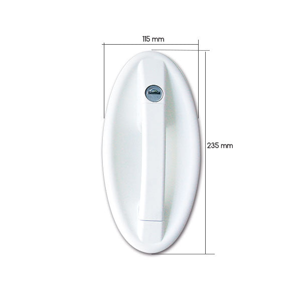 Serratura 1095 ovale completa