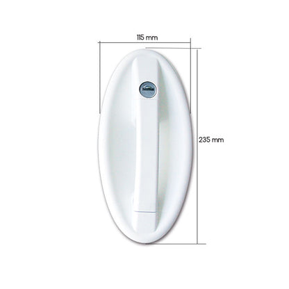 Serratura 1095 ovale completa