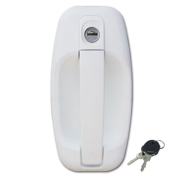 Serratura esterna 1115 • bianca • con chiavi