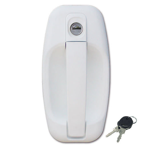 Serratura esterna 1115 • bianca • con chiavi