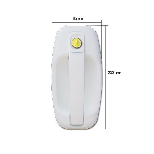 Serratura esterna 1115 • bianca