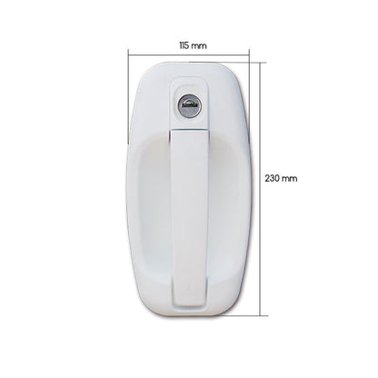 Serratura 1115 completa • bianca • sacchetto