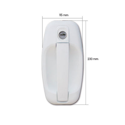 Serratura 1115 completa • bianca