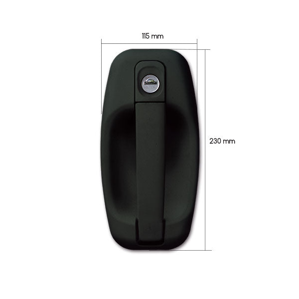 Serratura 1115 completa • nera