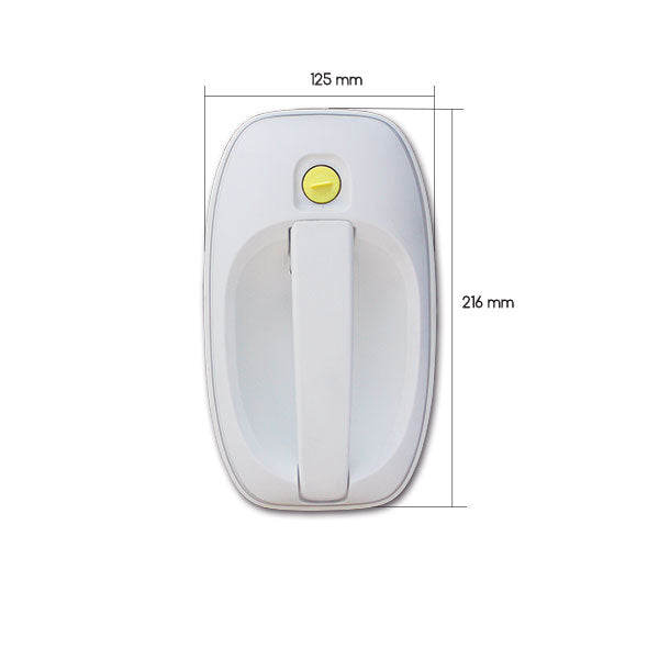 Serratura esterna 1122 • bianca