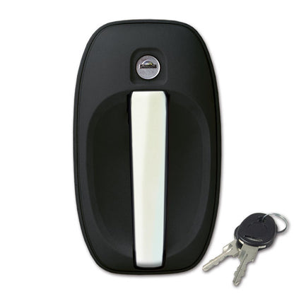 Serratura esterna 1122 • cromata nera • con chiavi