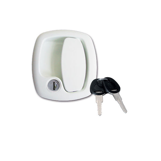 Maniglia esterna 1200 • cilindro e chiavi New System • bianca