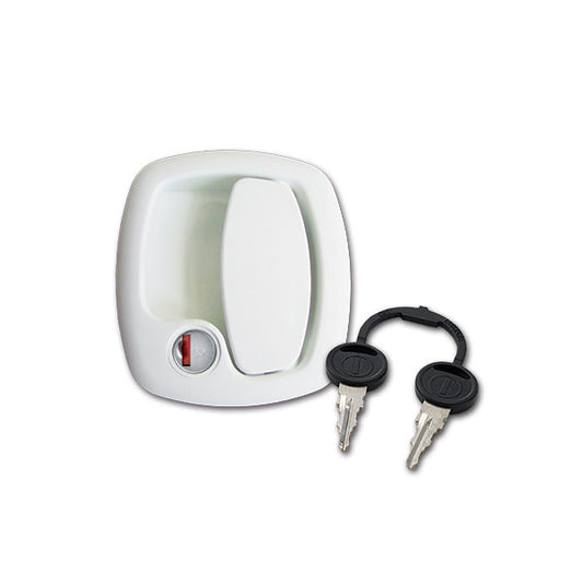 Maniglia esterna 1200 • cilindro e chiavi Zadi • bianca