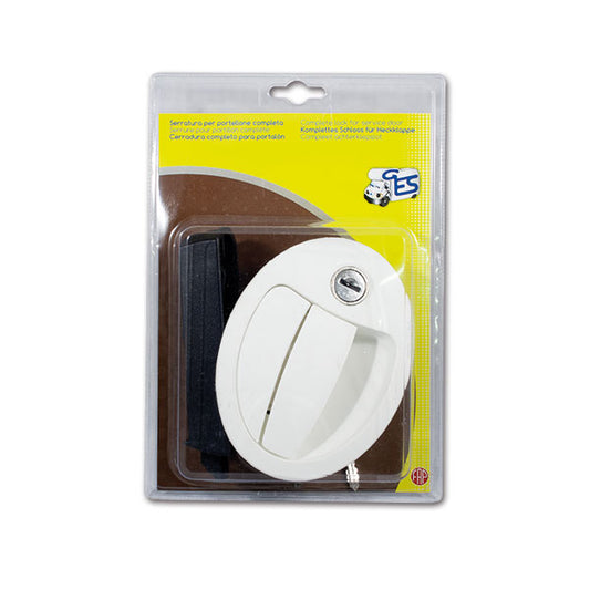 Serratura ovale piccola completa • blister