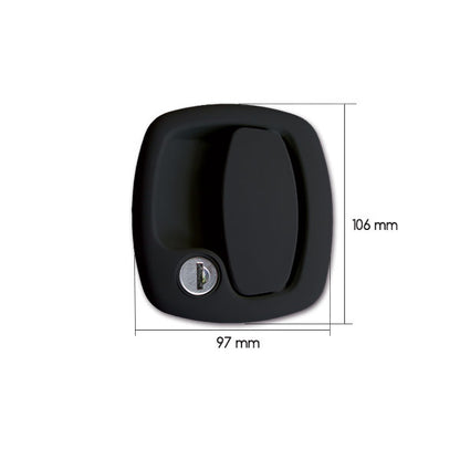 Complete external 1200 lock • New System • black • blister