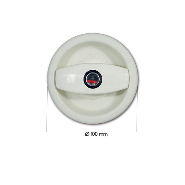 Komplettes Europaschloss • ganz weiß • rechts