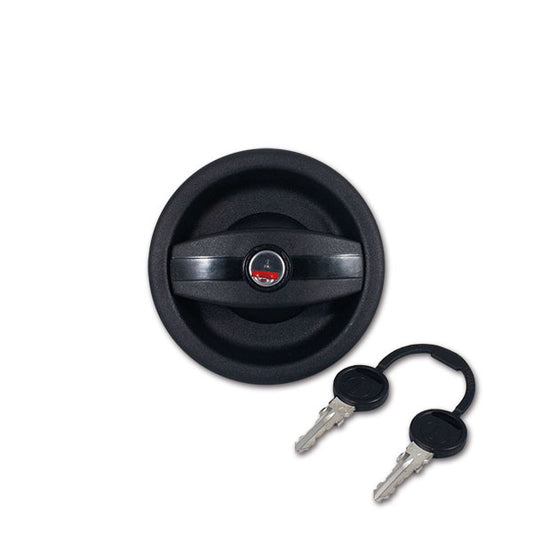 Serratura esterna Europa • nera • destra • chiavi e cilindro