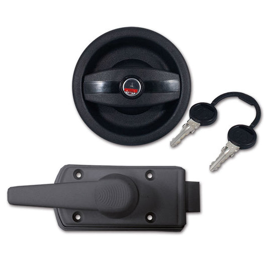 Serratura Europa completa • nera • destra