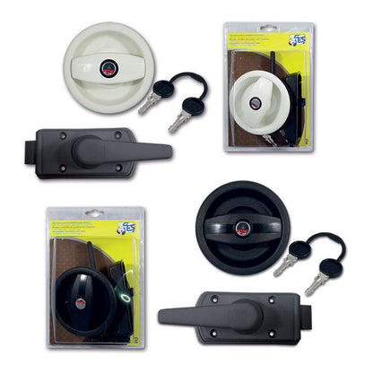 Serratura Europa completa • bianca • sinistra