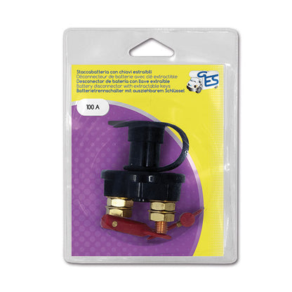Staccabatteria con chiave estraibile • 100 A • blister