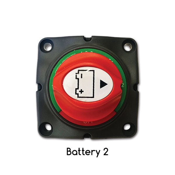 Selettore staccabatteria con manopola • 300 A