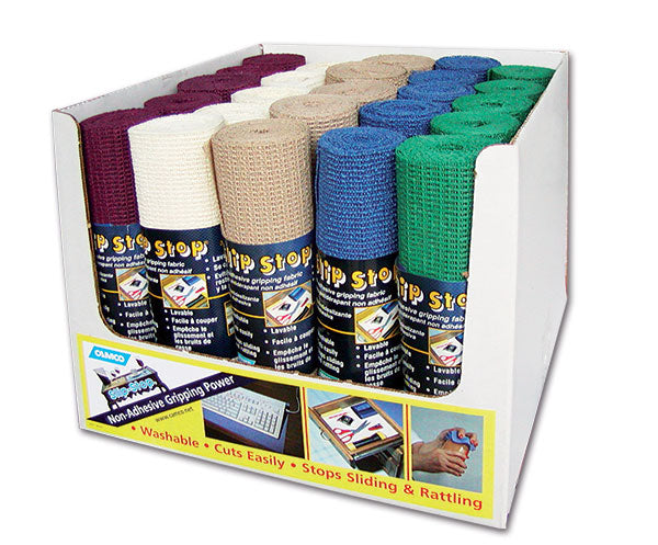 Espositore tessuti antisdrucciolo • 25 rotoli