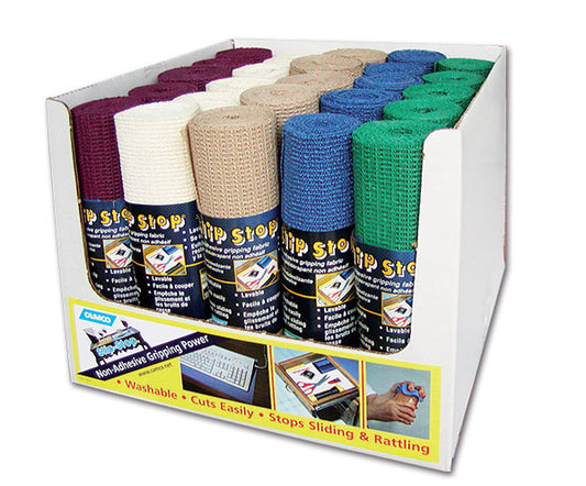 Espositore tessuti antisdrucciolo • 25 rotoli