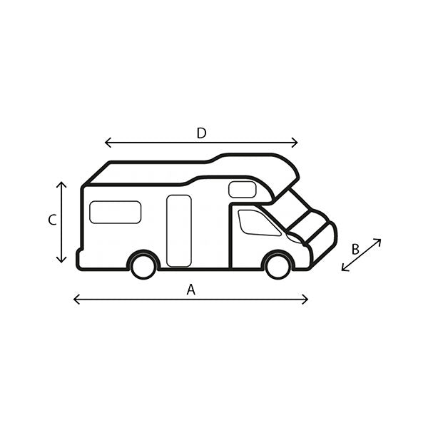 Camper Cover 12 M • 800 x 240 x 270 cm