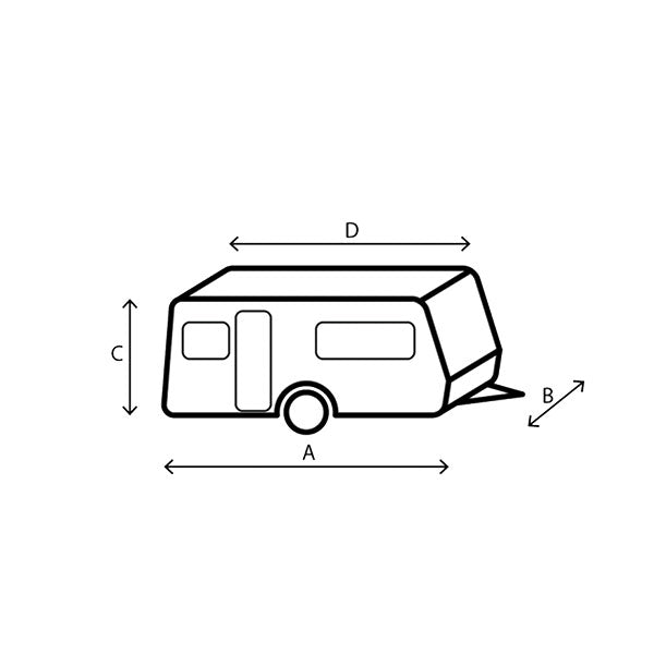 Caravan Cover 12 M • 650 x 250 x 220 cm