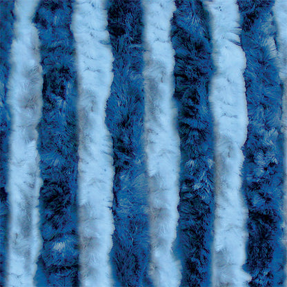 Chenille-Vorhang hellblau / blau • 56 x 200 cm