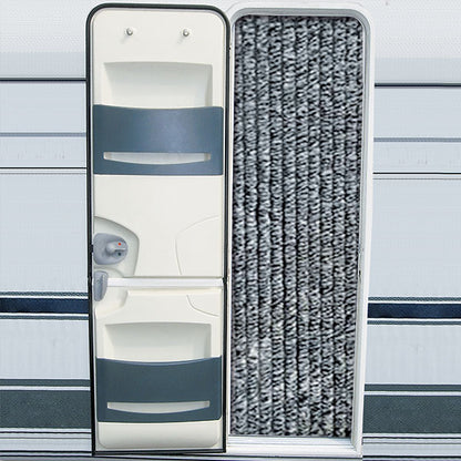 Tenda ciniglia mix bianco / grigio • 56 x 200 cm