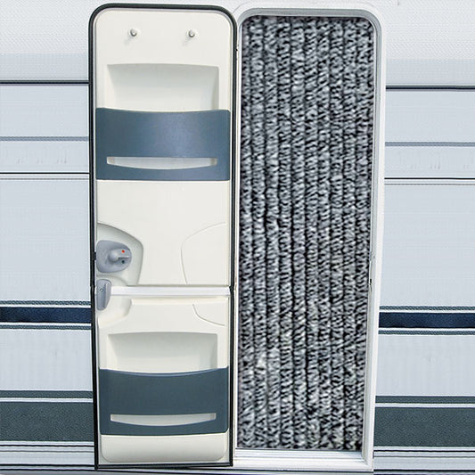 Tenda ciniglia mix bianco / grigio • 56 x 200 cm