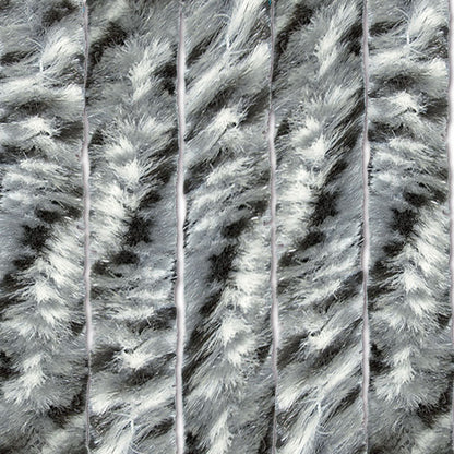 Tenda ciniglia mix bianco / grigio • 56 x 200 cm
