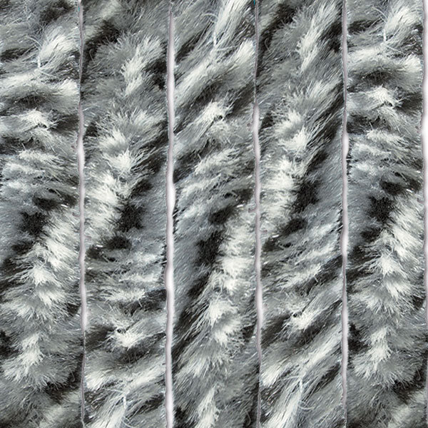 Tenda ciniglia bianco / grigio • 90 x 200 cm
