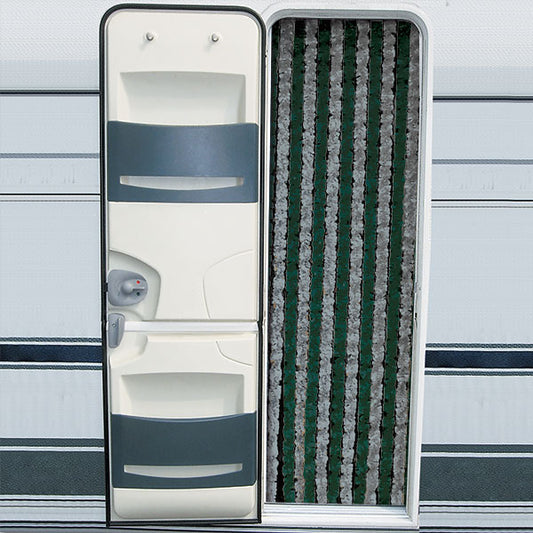 Tenda ciniglia grigio/verde • 56 x 200 cm