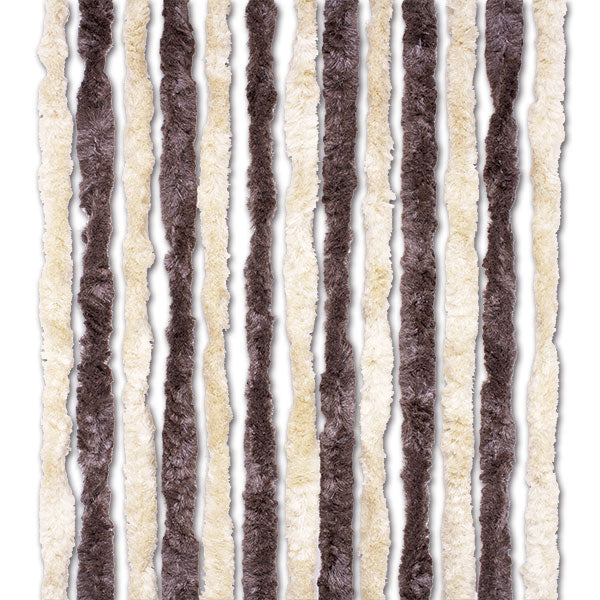 Tenda ciniglia beige/marrone • 56 x 200 cm