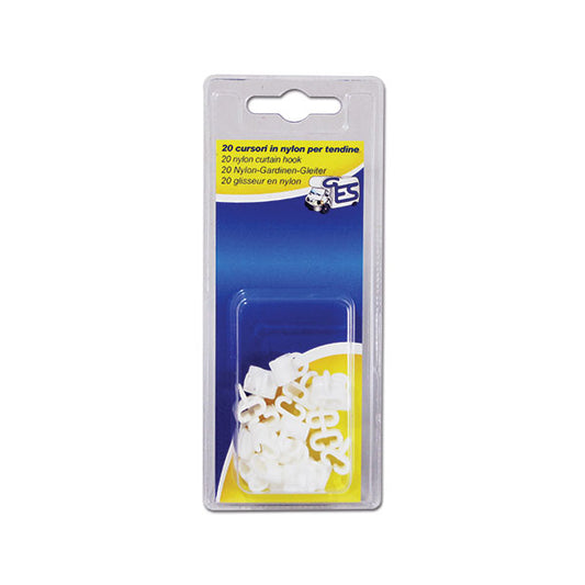 Gancio nylon per tendine • guida a T • blister