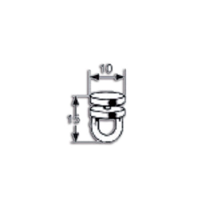 Gancio nylon per tendine • guida a C