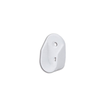 Reggi asta appendiabiti • 2 fori • Ø 18 • bianco