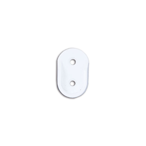 Reggi asta appendiabiti • 2 fori • Ø 18 • bianco