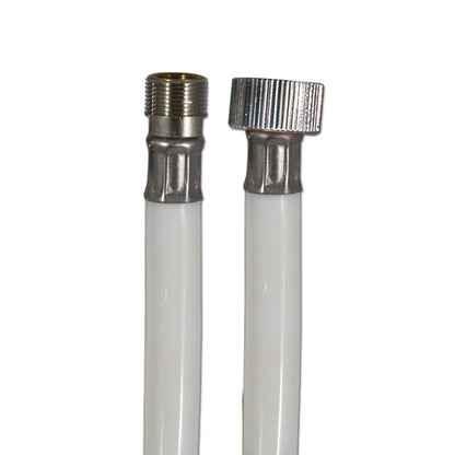 Tubo PVC bianco • 3/8" F – 15/1" M • 2 m