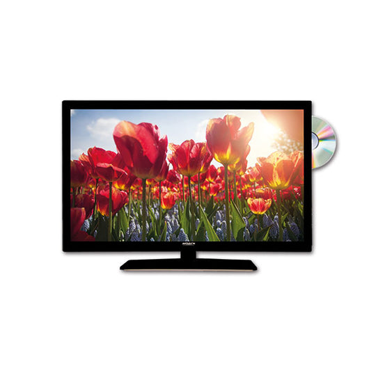 TV LED 22" con DVB-T2 HEVC e DVD