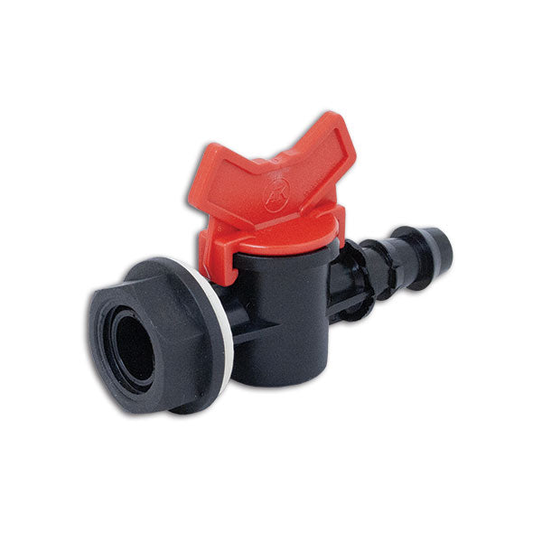 Valvola 1 via con ghiera • D Ø 16 mm • F 1/2"