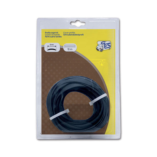 Profilo copriviti Nero in blister 10mt