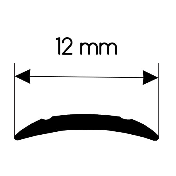 Profilo copriviti Nero in blister 10mt