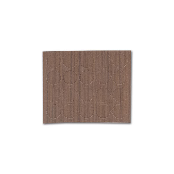 Cover adesivi noce • Ø 13