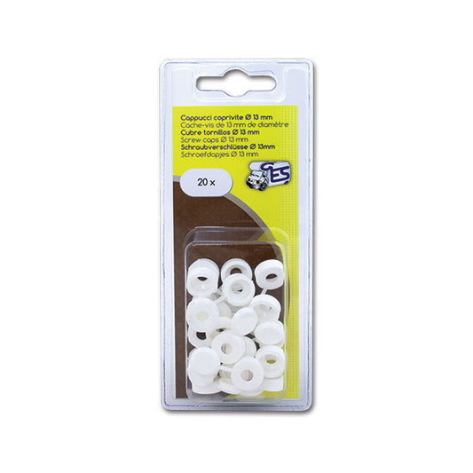 Coprivite con tappo Ø 13 • 20 pz • bianco • blister