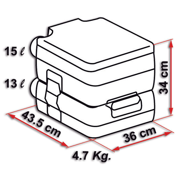 WC portatile Bi-Pot 34