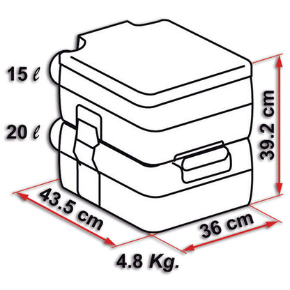 WC portatile Bi-Pot 39