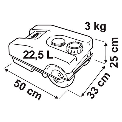 Tanica Roll-Tank 23 W