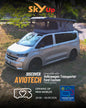 Aviotech nero Sky Loft (Solo per VW e Ford)-(parte centrale bianca riflettente)